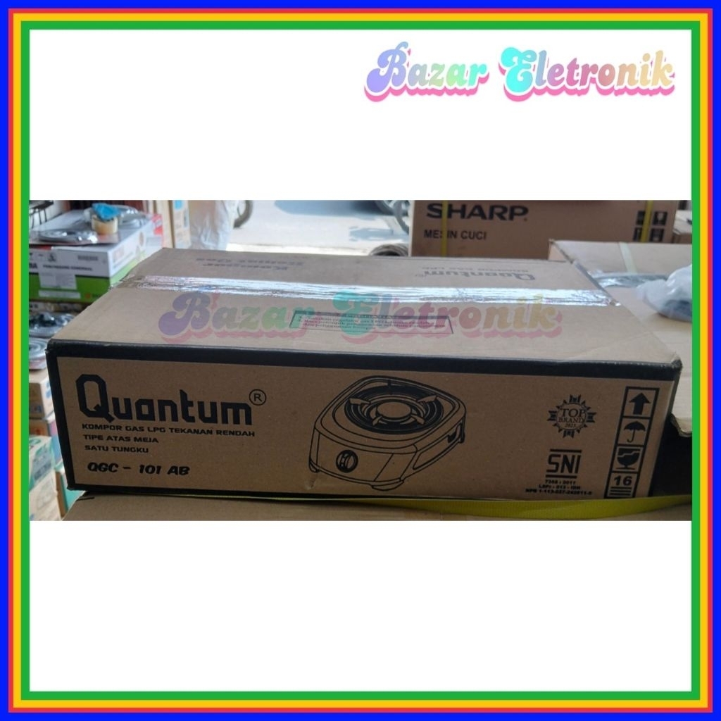 KOMPOR GAS QUANTUM QGC 101 AB / KOMPOR GAS QUANTUM 1 TUNGKU /KOMPOR GAS QUANTUM 101 AB