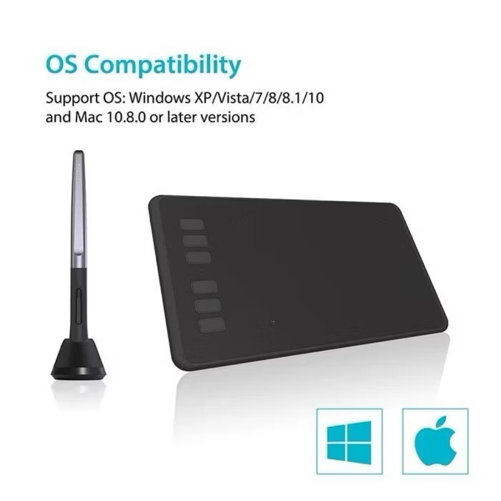 HUION pen tablet h640p [lengkap tablet + pen]