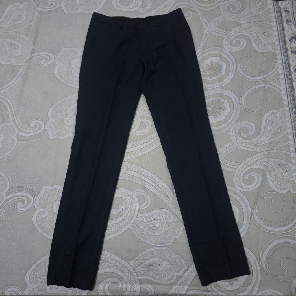Zara Man black formal trousers celana hitam panjang pria