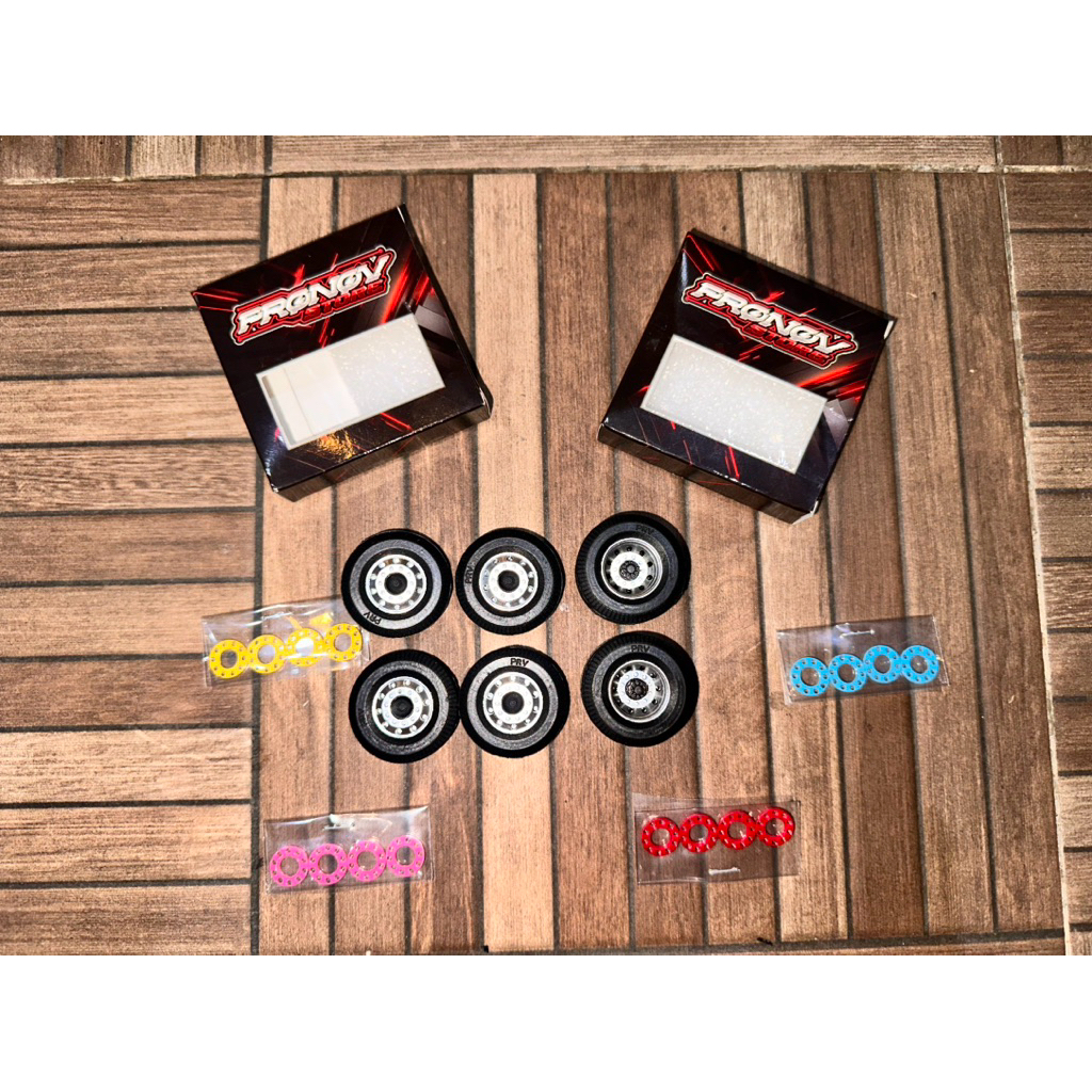 Ban Karet PRONOV Alcoa Mercy (TIDAK BELOK) 6 Pcs untuk Miniatur RKC Tronton Terbaru