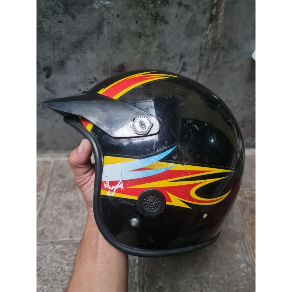 helm jadul helm yamaha lawas