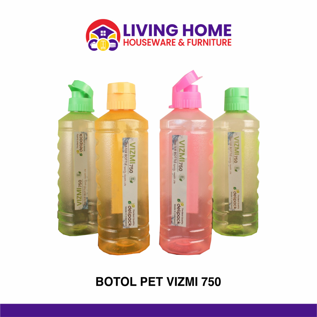 Botol Air Minum / Botol Plastik / Botol Vizmi 750 ML