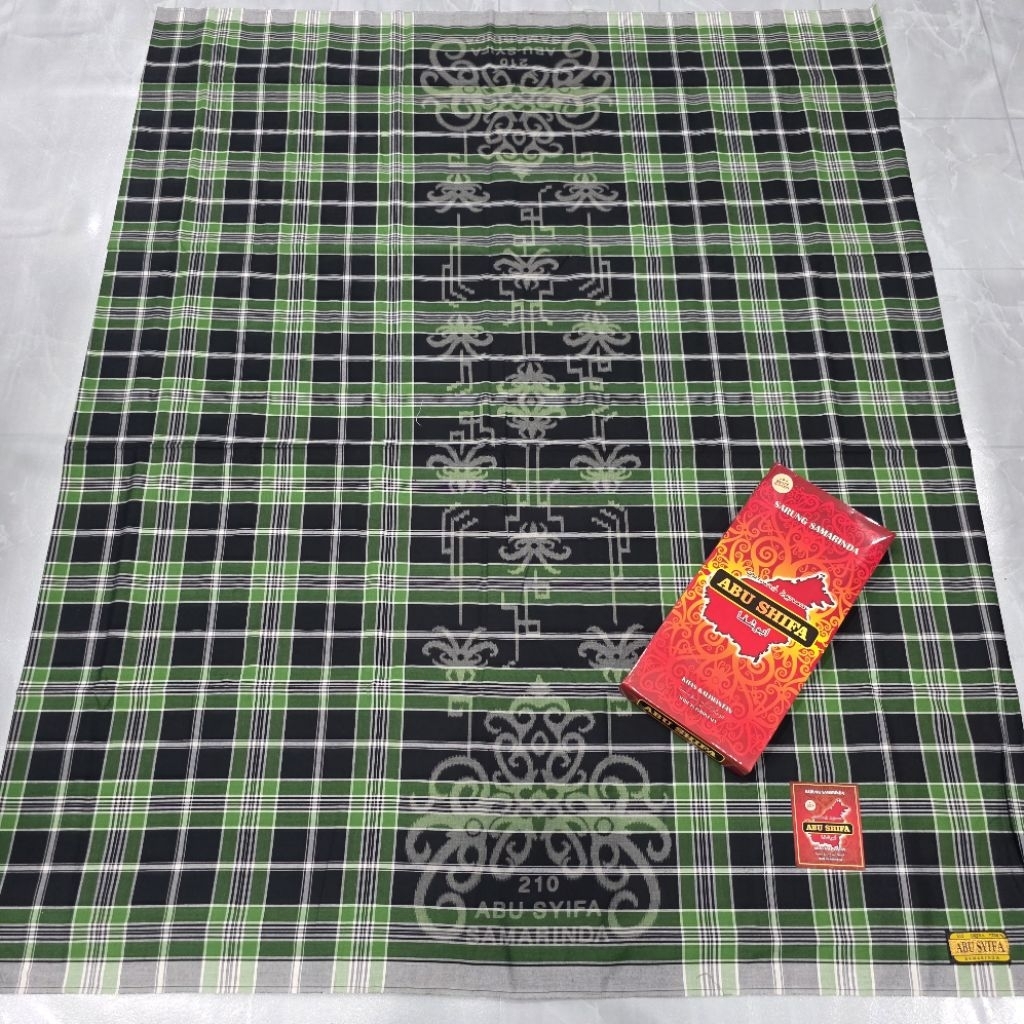 [COD] Sarung samarinda katun 210 Khas kalimantan Abu shifa