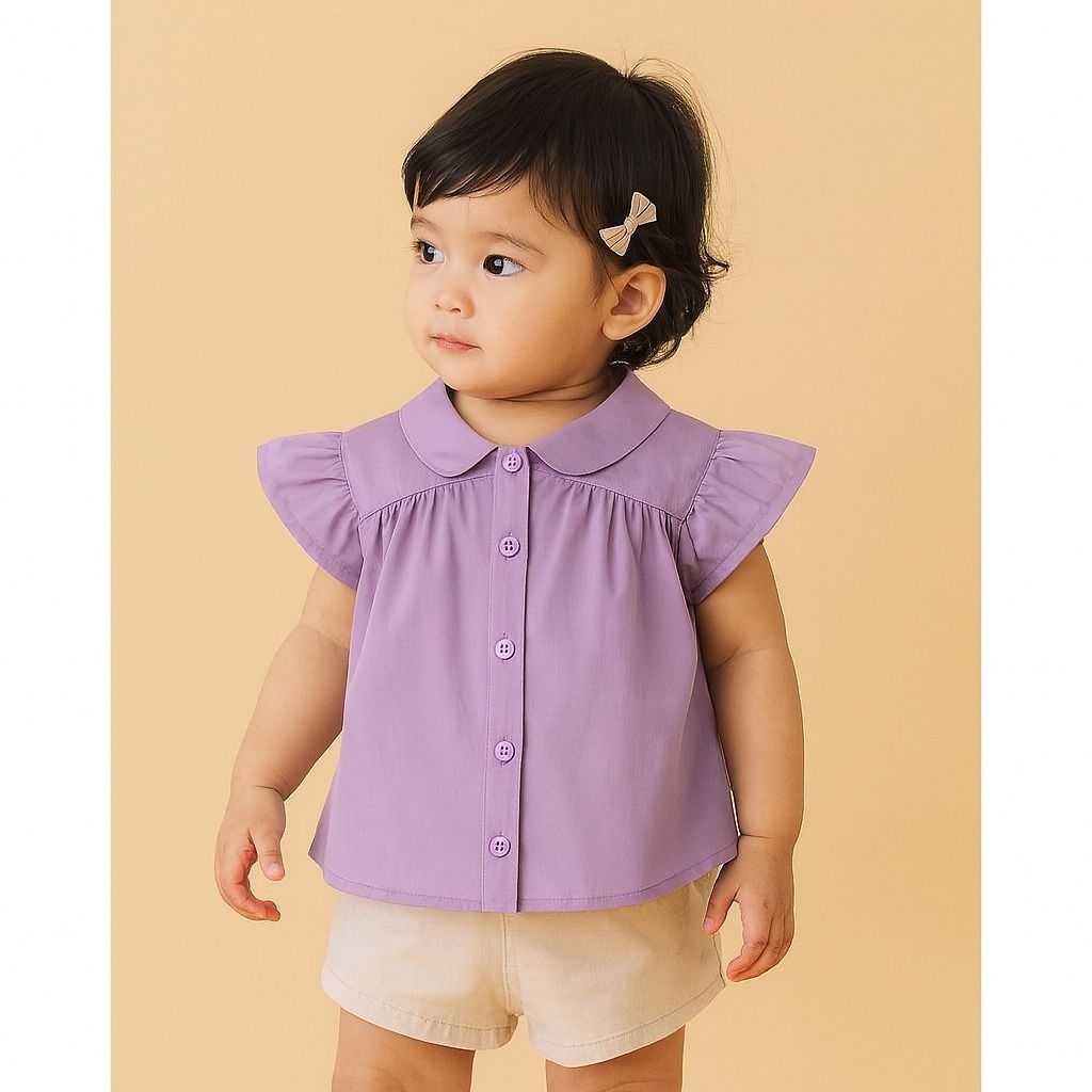 CURLY BLOUSE / ATASAN ANAK / BLOUSE ANAK 1 - 10TH / KEMEJA ANAK PEREMPUAN