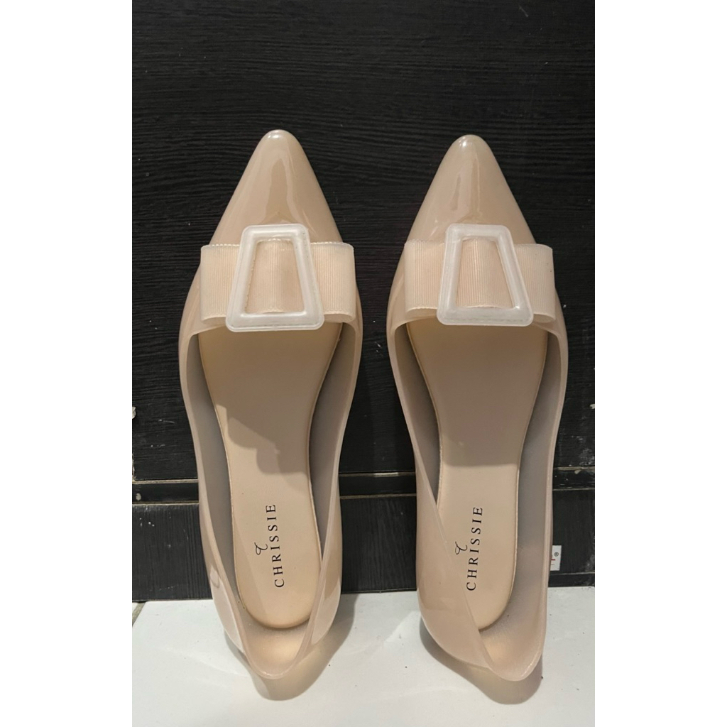 Payless Chrissie Womens Frances Jelly Flats - Nude
