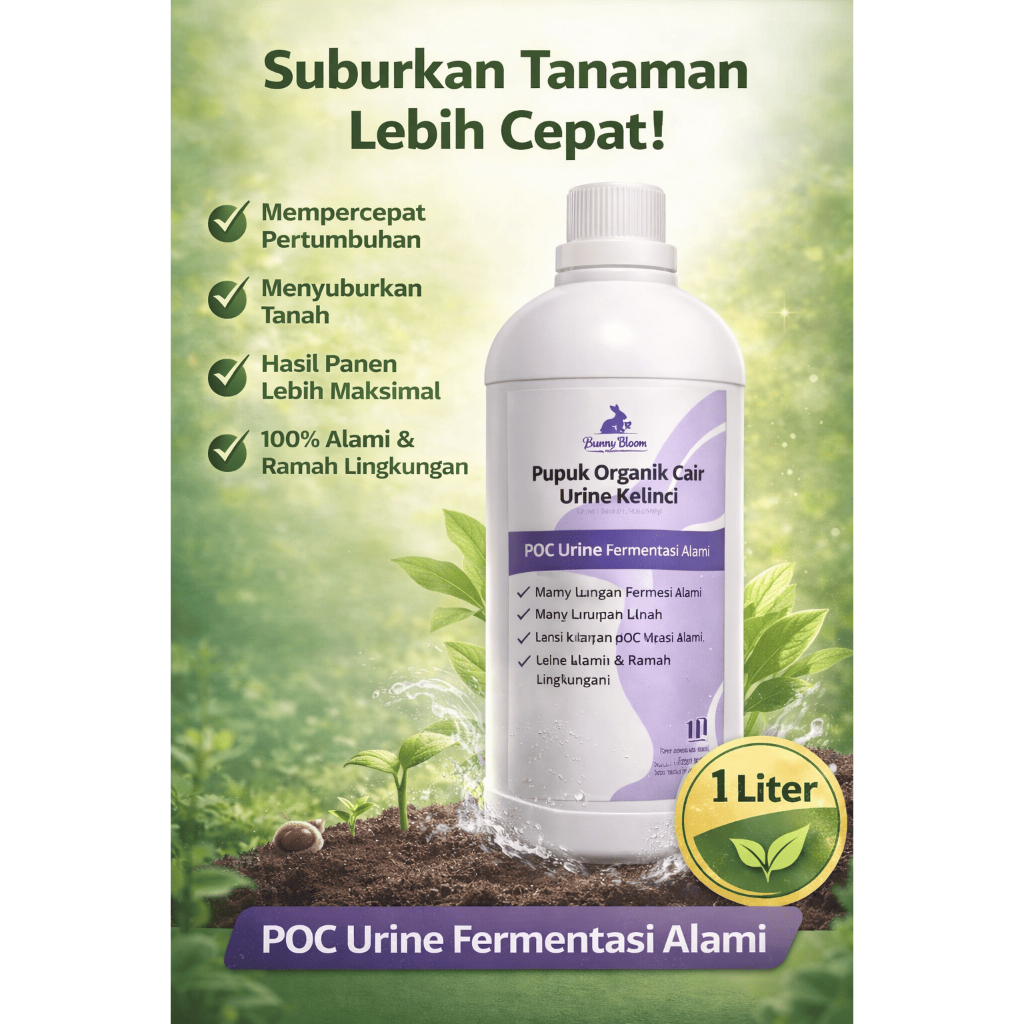 PUPUK ORGANIK CAIR DARI URINE KELINCI (1 LITER)