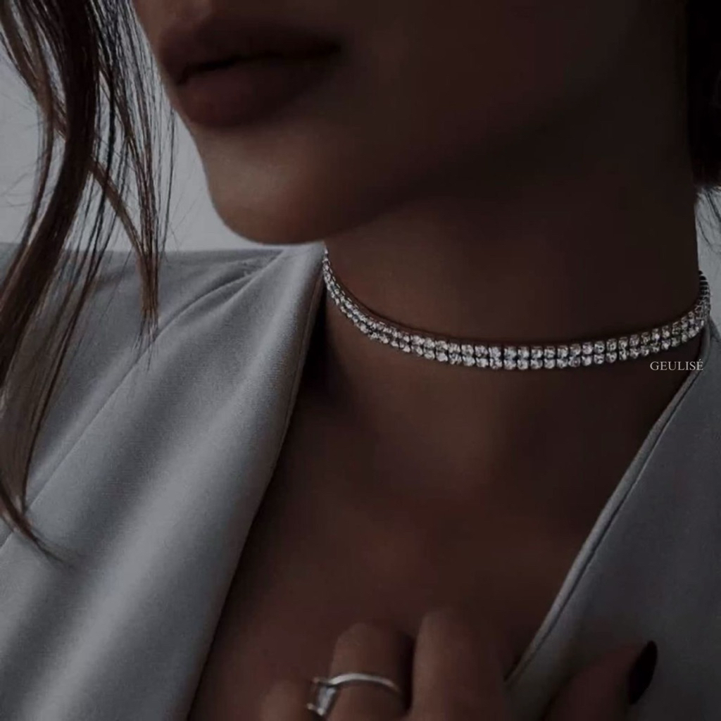 Geulise - MAISON NECKLACE | Tennis Necklace Diamond Silver Necklace
