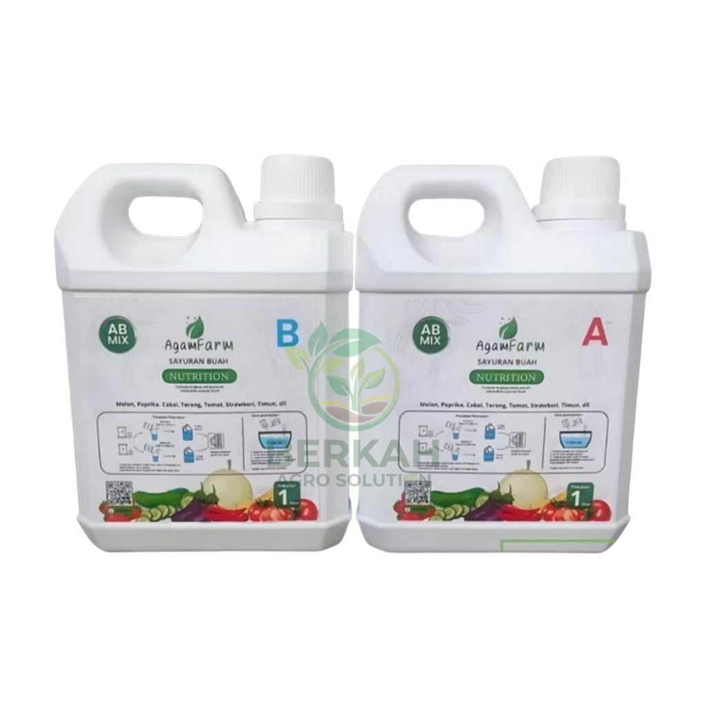 Nutrisi Hidroponik Ab Mix Sayuran Buah Cair 1 Liter
