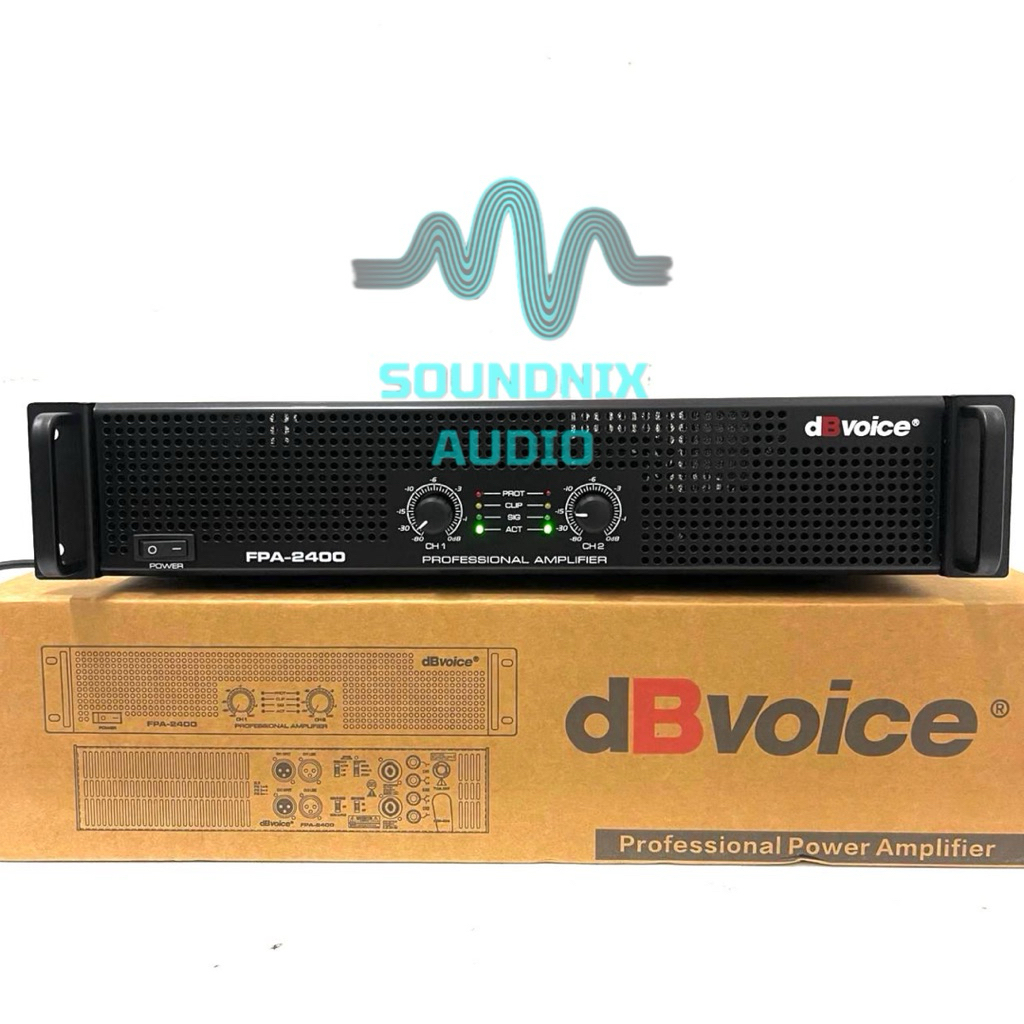Promo power dbvoice fpa 2400 original 2 channel class h db voice fpa2400 ( Bisa COD )