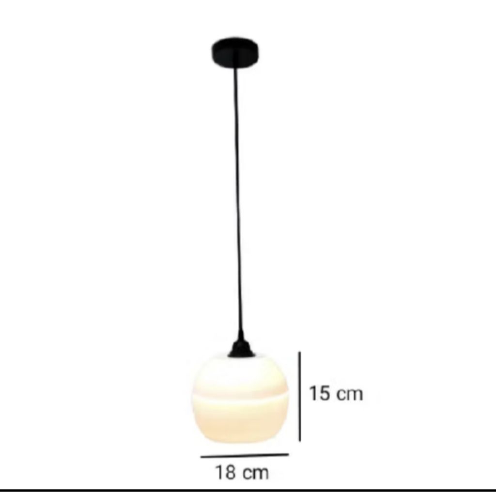 Kap lampu hias bulat Moonlight,Lampu hias Munimalis 1 set