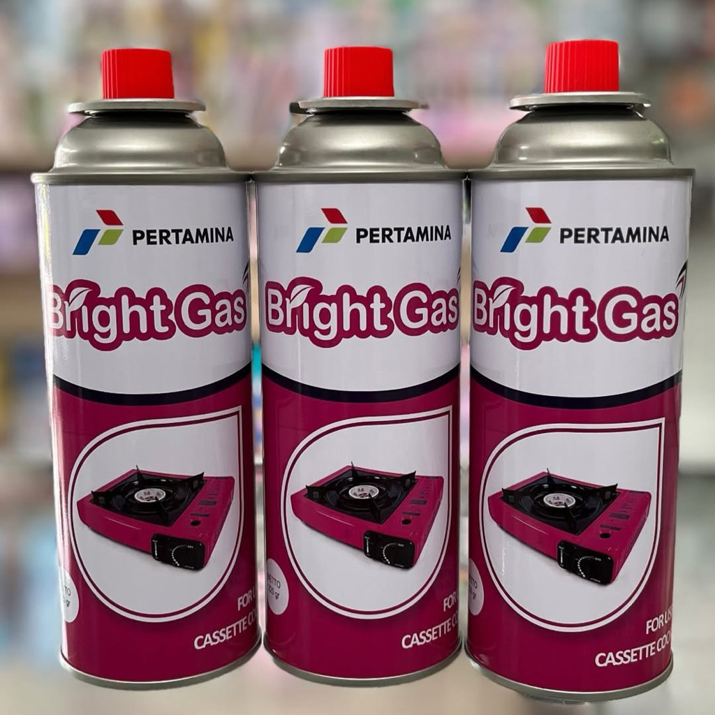 Tabung Gas Kaleng Portable Pertamina Original - Bright Gas Can 220gr