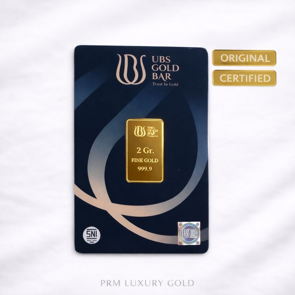 Emas UBS 2 gram Logam Mulia Sertifikat Resmi – PRM Luxury Gold