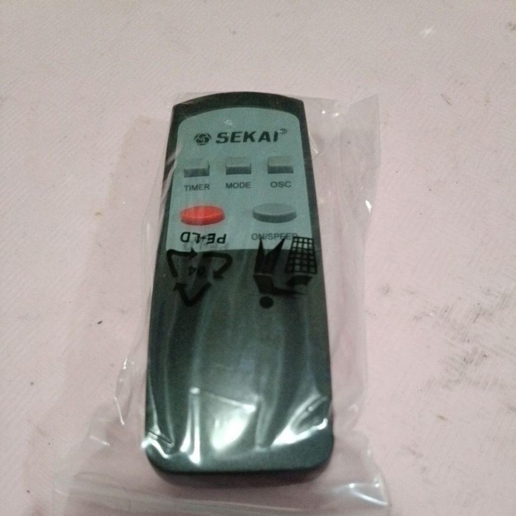 remot kipas angin sekai 5 tombol
