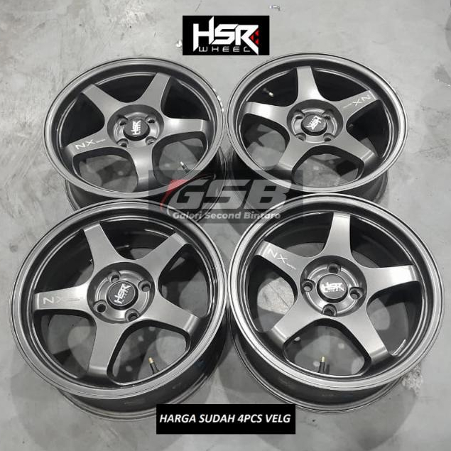 Ready stok velg model KAILOLO 5196 HSR R16 X7 4X100 ET42 INDIRIUM GREY pnp ke jazz,brio,vios dll