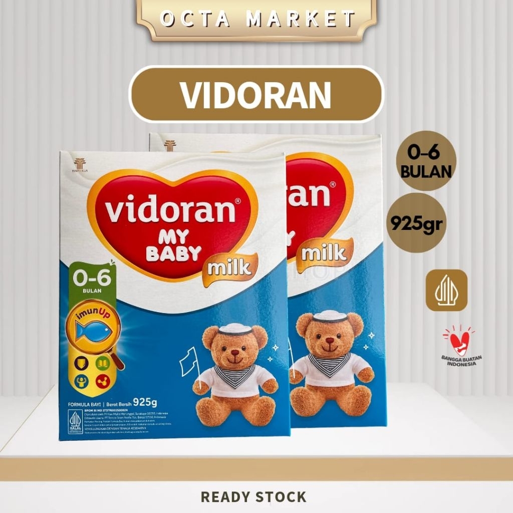Susu Vidoran 0-6 bulan, 6-12 bulan,  925 gr