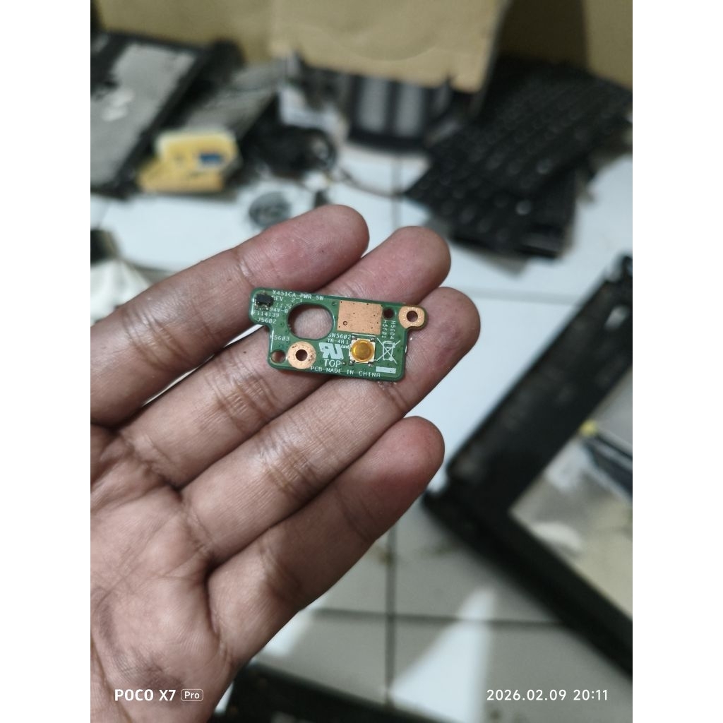 power button laptop asus x451c ori