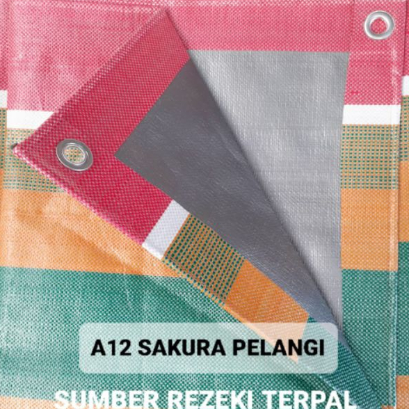 Terpal Tenda Sakura Pelangi 4x6 Meter A12 Terpal Serbaguna