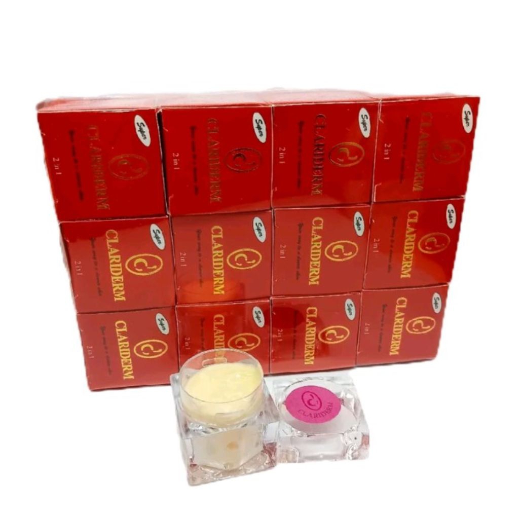 [ Lusinan ] Krim Clariderm Super Siang Malam 2in1