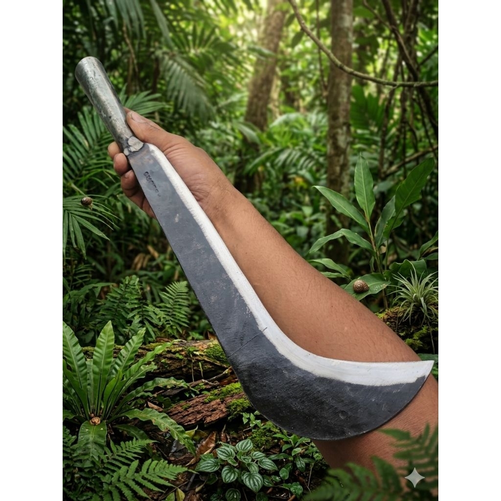 Pisau Sabit arit rumput  Perkebunan Baja Karbon - Kokoh & Awet Panjang 45cm