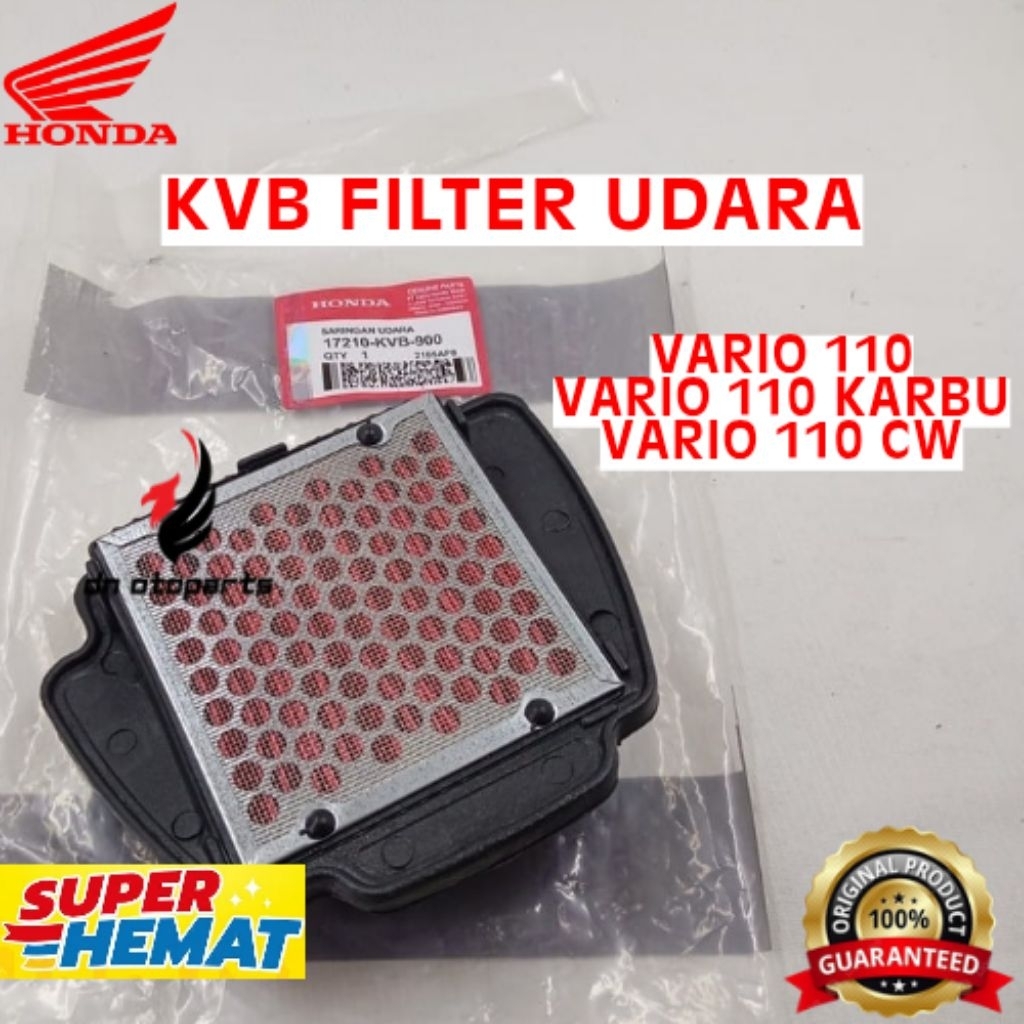 FILTER UDARA ORIGINAL YAMAHA KODE KVB, FILTER UDARA VARIO 110, FILTER UDARA VARIO 110 CW, FILTER UDA