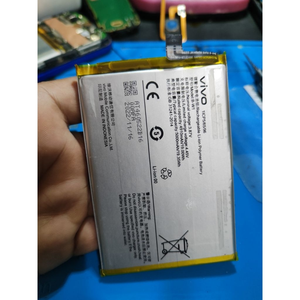 Baterai  Vivo Y16 Ori Batre Vivo Y02 Baterai VIVO Y02S Vivo y02t Baterai  VIVO B-W1 second Copotan