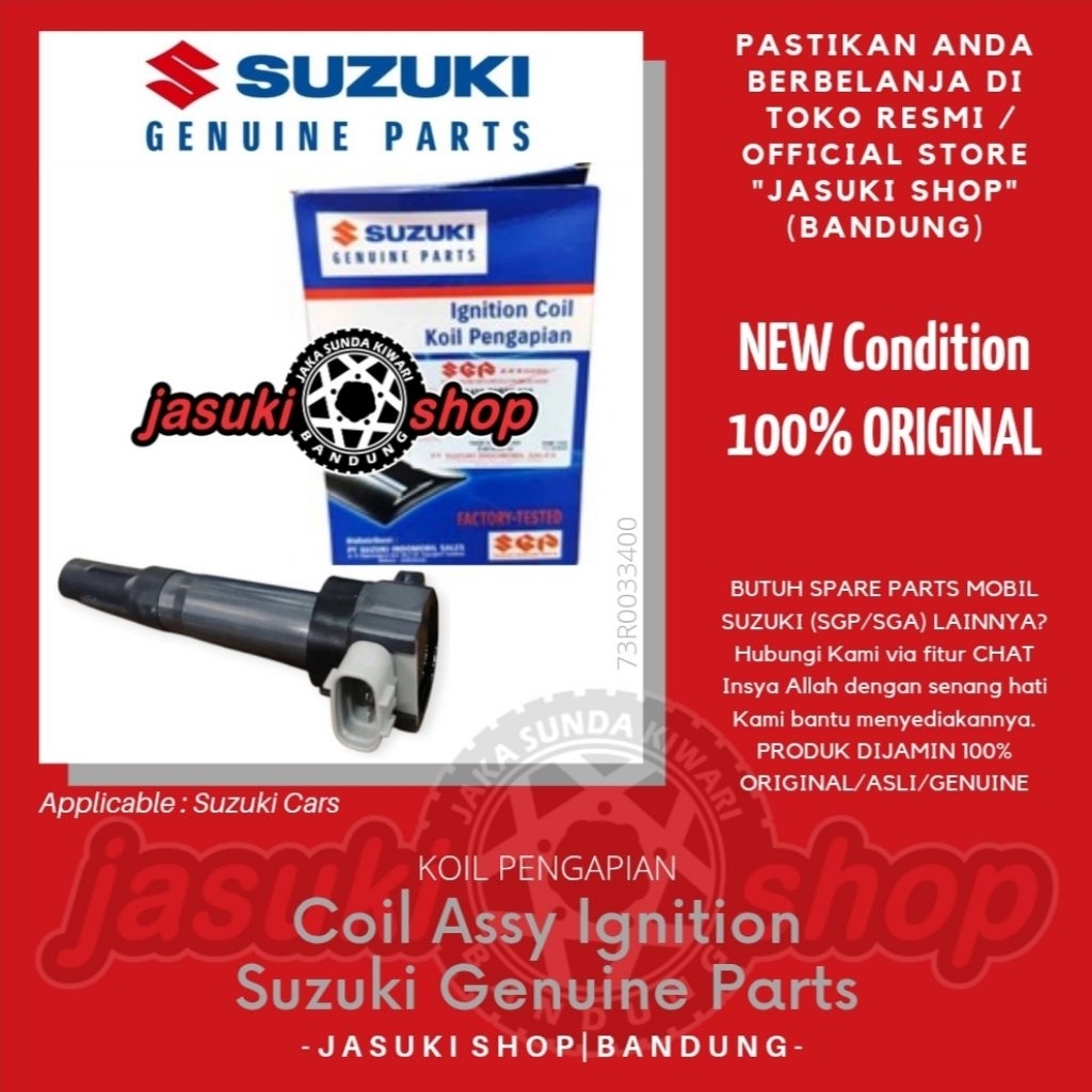Coil Assy Ignition Koil Pengapian Suzuki Karimun Wagon R New Estilo Ertiga XL7 Splash Asli Ori Origi