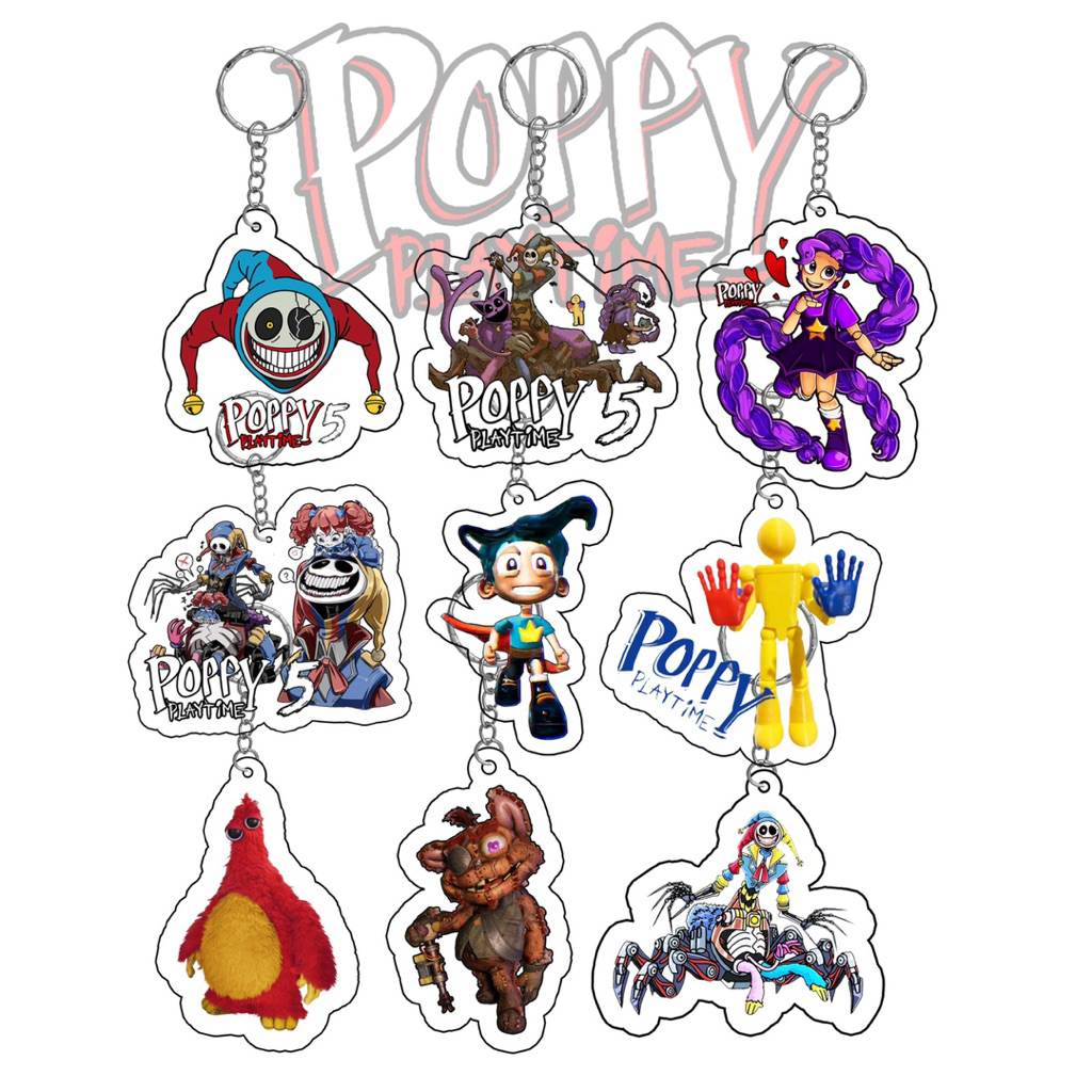 gantungan kunci poppy playtime 5 the prototype / keychain character poppy playtime 5 / poppy playtim
