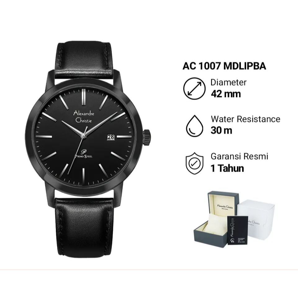 Jam Tangan Pria Alexandre Christie AC 1036 Original