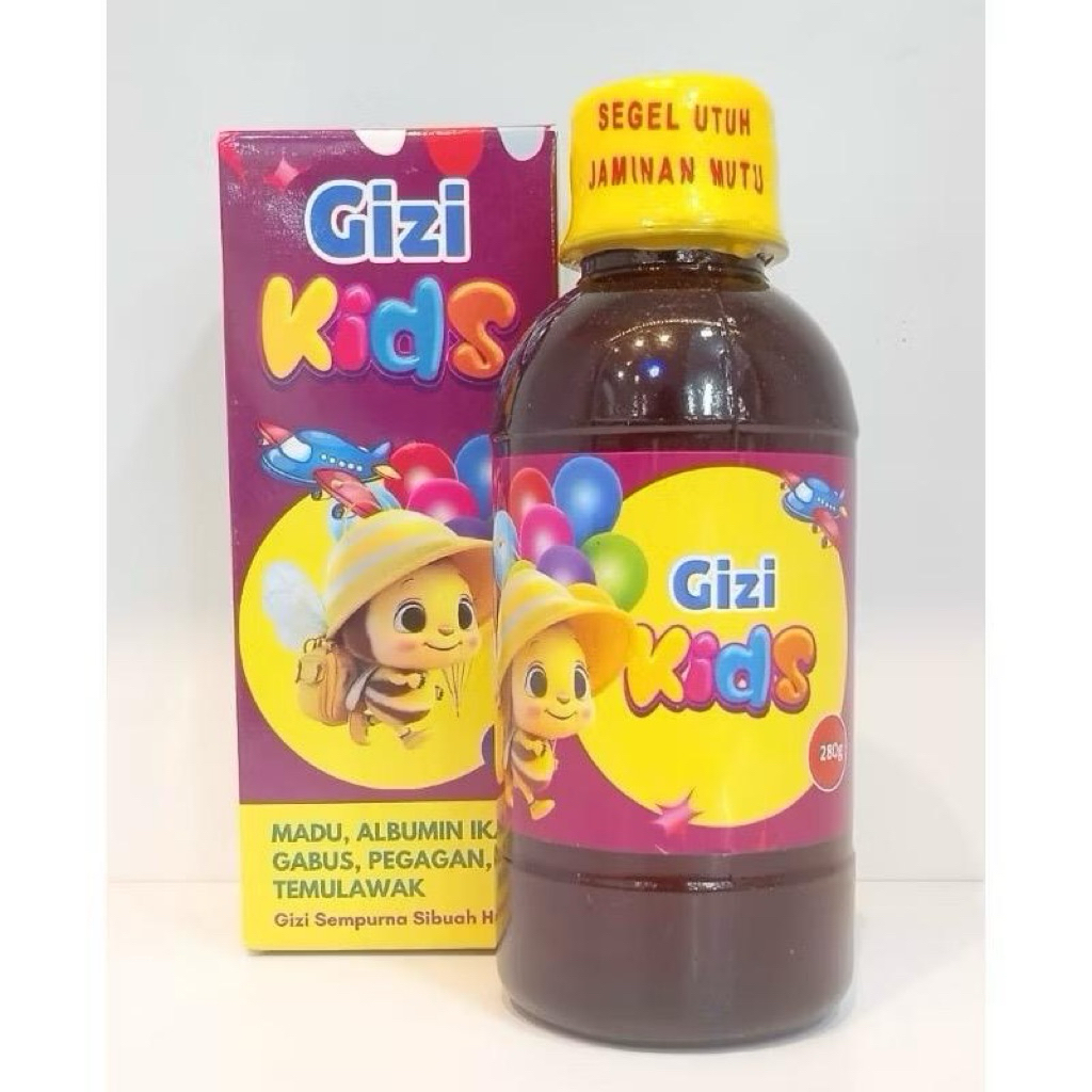 Madu Gizi Kids 280g Madu Albumin Anak + Ikan Gabus Temulawak pegagan