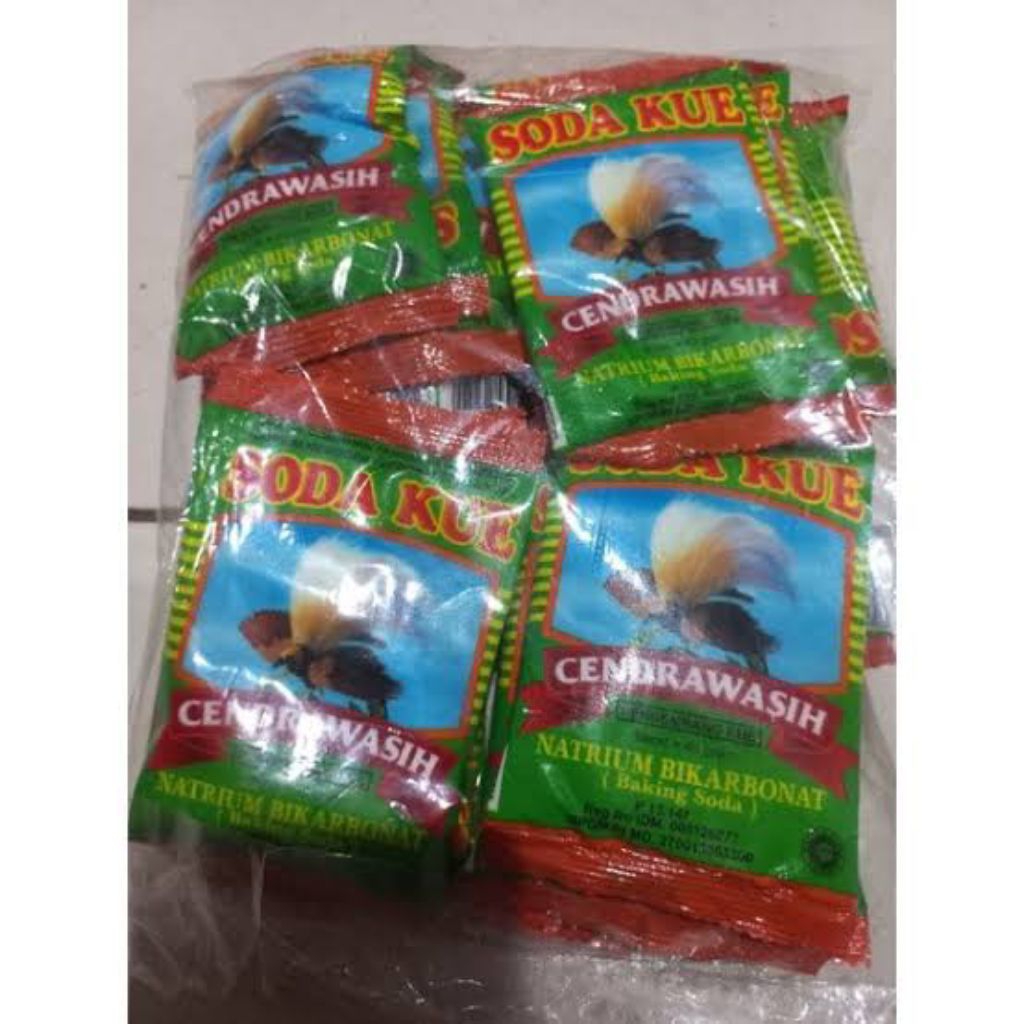 Soda Kue Cendrawasih 1 Pack Isi 25 Sachet @ 40gr - Bahan Pengembang Kue