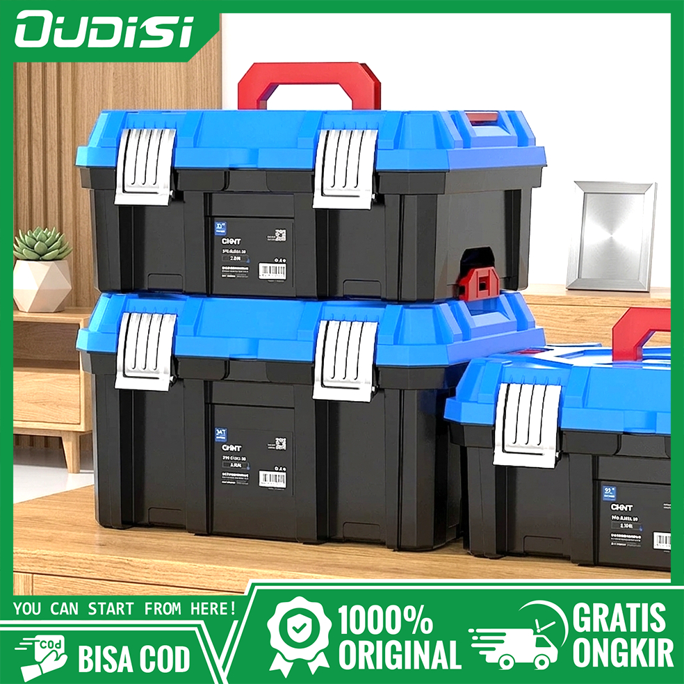 OUDISI Tool Box Besar 22/24 Inch Bahan PP Tool box set lengkap/2 layaer Kotak Peralatan Perkakas/kot