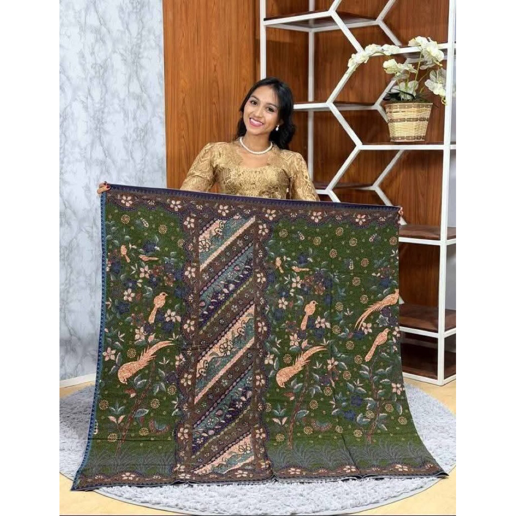 Ready Sutra paris set selendang premium / sutra paris