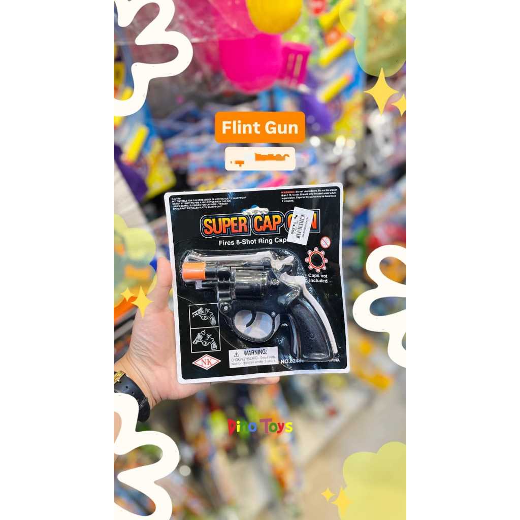 flint gun 8248E SUPER CAP GUN - Mainan Anak