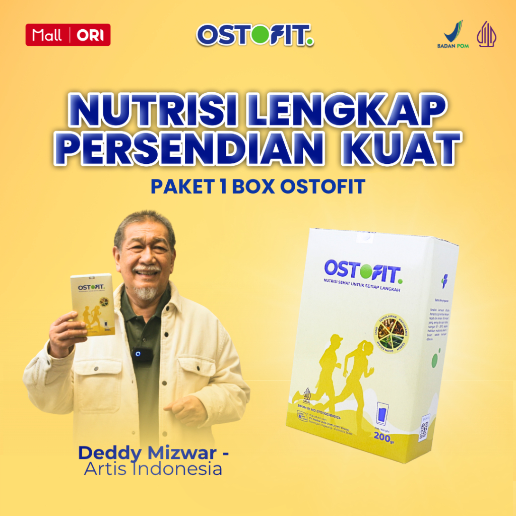OSTOFIT - Susu Bernutrisi Pendukung Tulang dan Sendi 100% Alami - BPOM - 200gr
