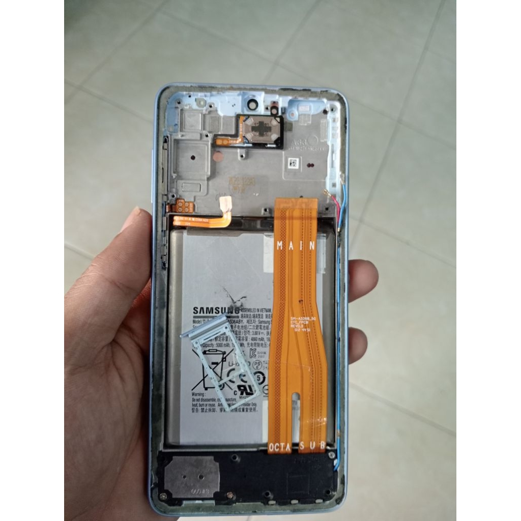 lcd ory copotan Samsung a33 5g + batrai