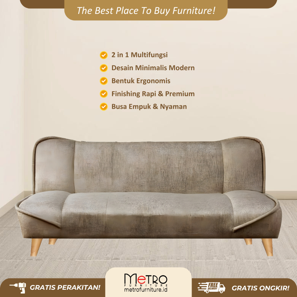Sofa Bed Minimalis - Sofabed Kursi Tamu Laguna