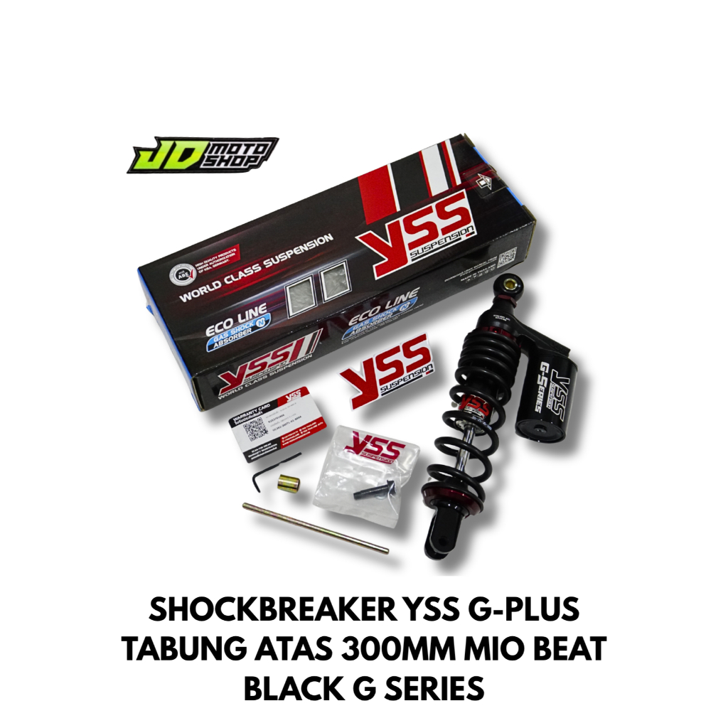 SHOCKBREAKER YSS G-SERIES 300MM BLACK NEW C-EURO SHOCKBREAKER BELAKANG TABUNG BAWAH YSS G SERIES GSE