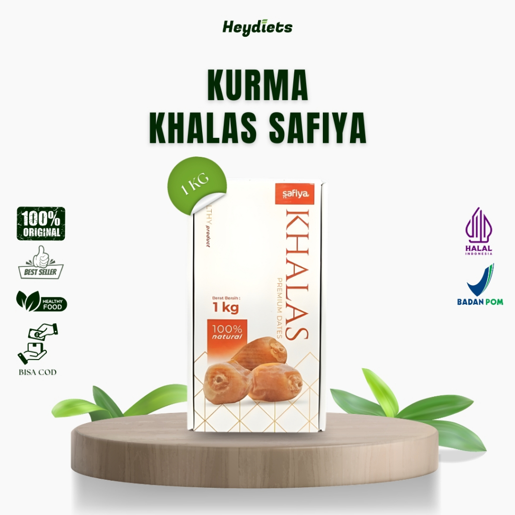 Kurma Khalas 1 kg Safiya/ Manis-Legit-Premium/(COD Makassar)