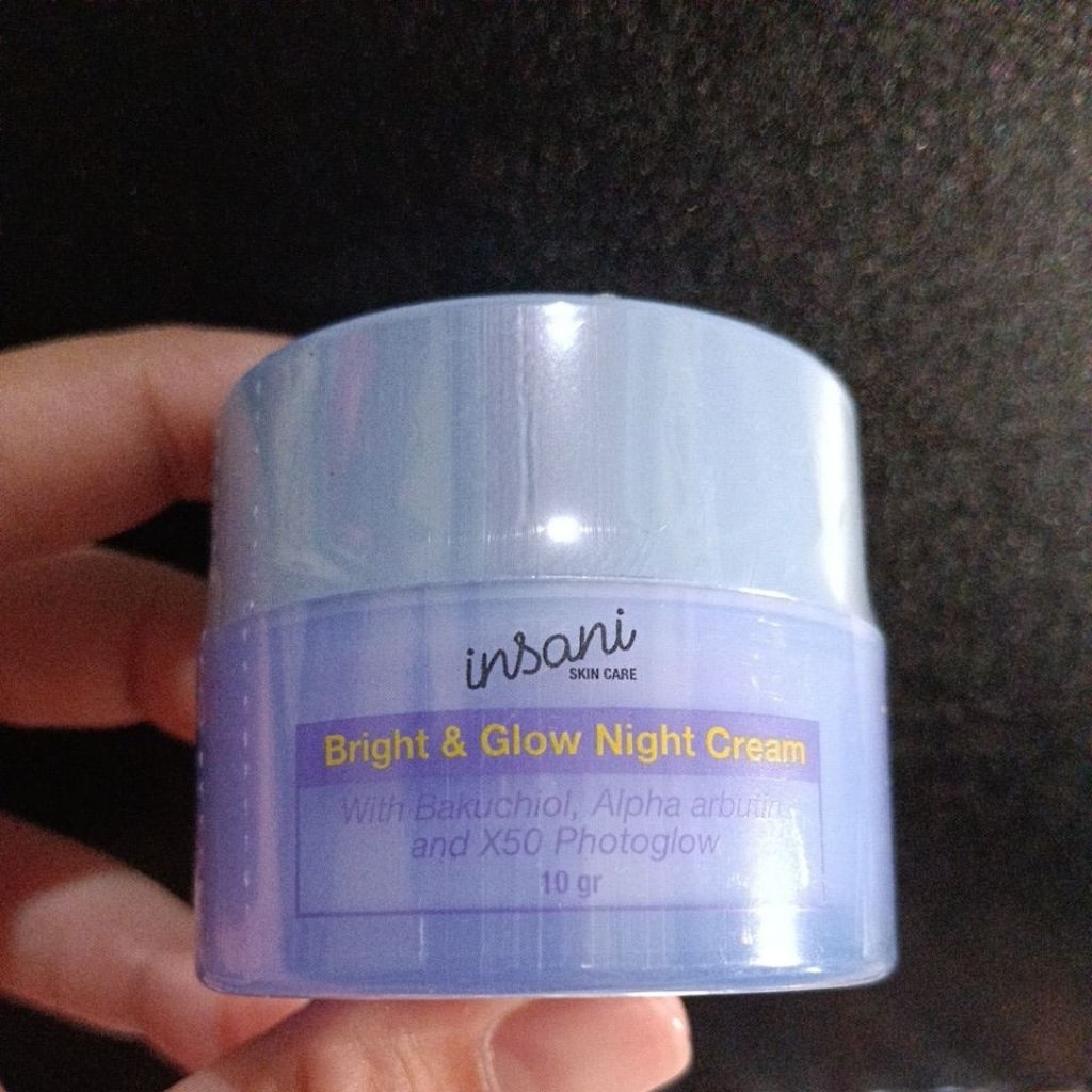 Bright & Glow Night Cream - Mencerahkan Wajah Kusam Insani Skincare Official Insani skincare, insani