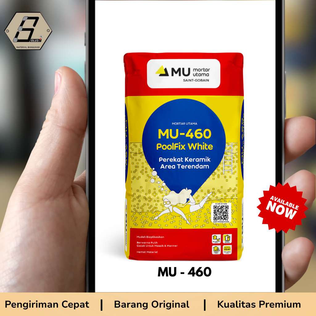 SEMEN MORTAR UTAMA MU - 460 PEREKAT KERAMIK KOLAM