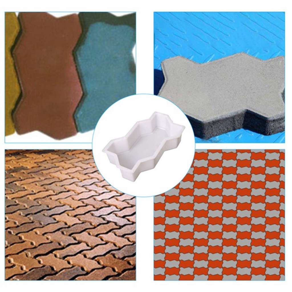 Cetakan Paving Blok Plastik Tahan Lama Multifungsi Cetakan Pembuat Paving Block Diy Untuk Taman