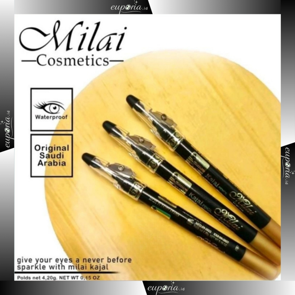 Milai Celak Kajal Eyeliner Pensil Hitam Waterproof Anti Air Tahan Lama Original Rautan XX200