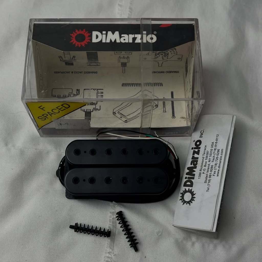 DiMarzio DP-215FBK Evo 2 Bridge Humbucker Pickup, F-Spaced, Black n seymour duncan fender lollar lin