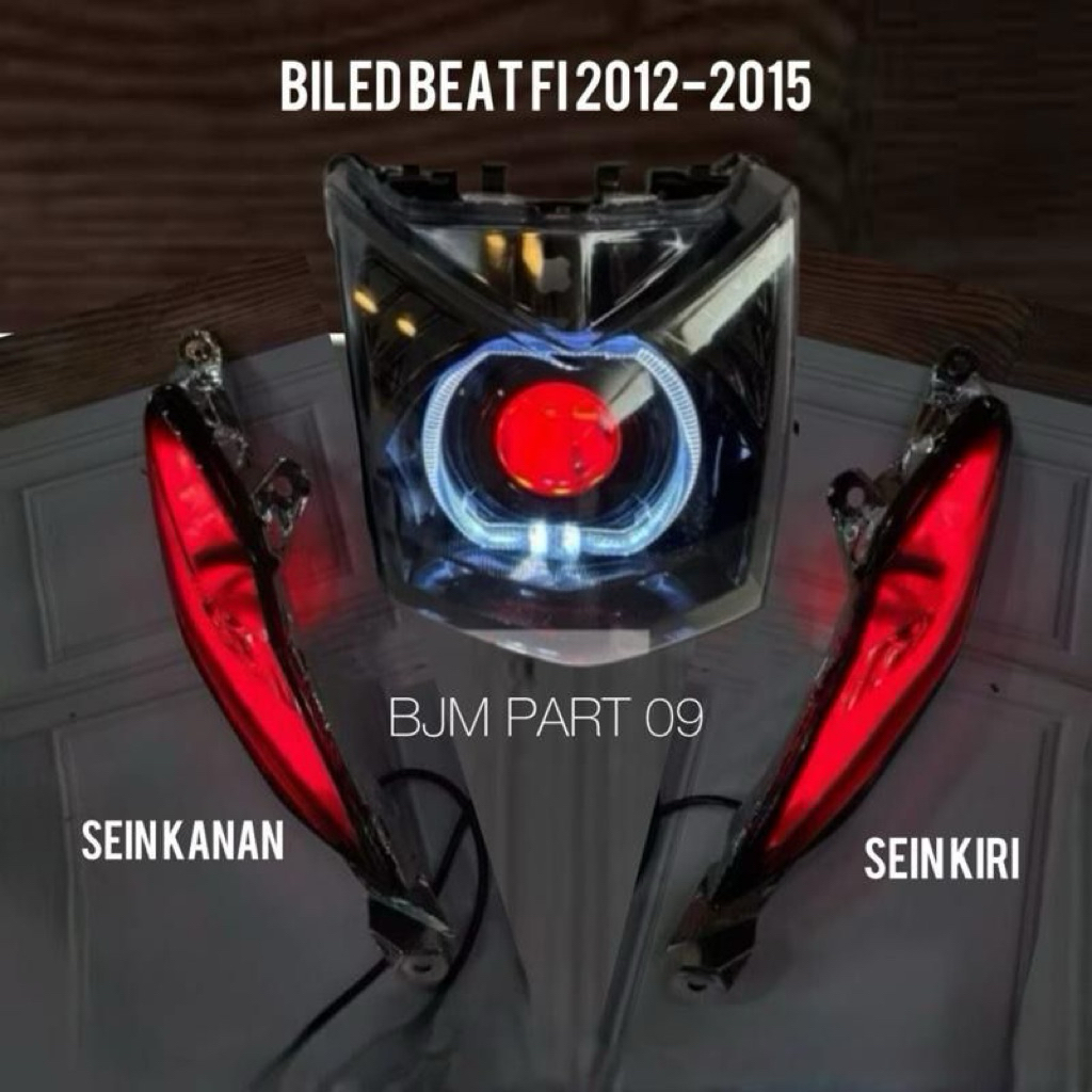 Sepaket Lampu Biled Beat Fi 2012-2015 komplit Sen Sein Alis running