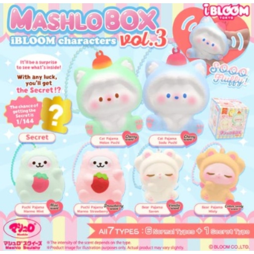 Squishy Ibloom Mashlo Characters Vol 3
