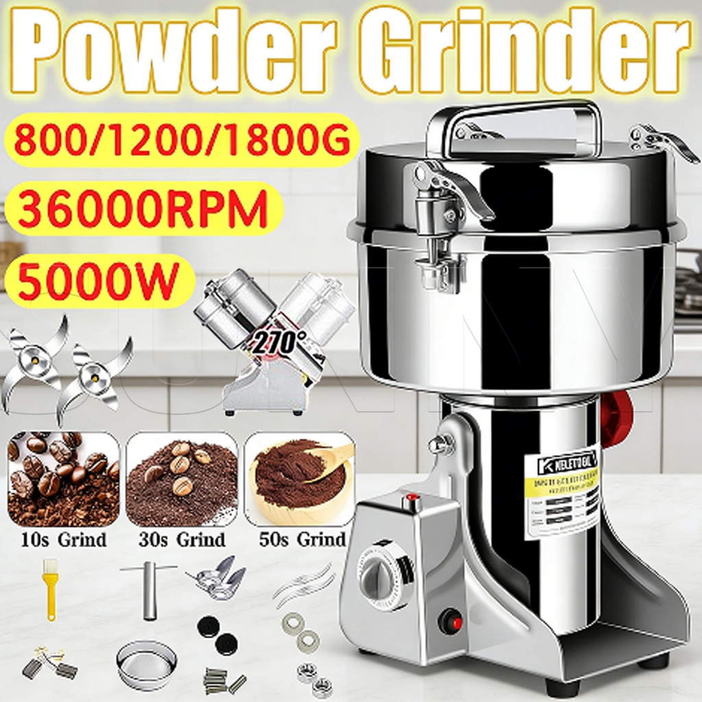 Grinder 800g Mesin Penggiling Bumbu Kering Mesin Giling Tepung Listrik Powder Grinder Biji Bijian Pe