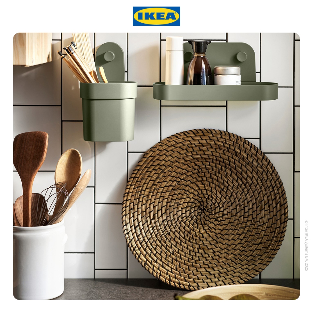 IKEA LATTAD Alas Piring untuk Meja Makan 37 cm Hitam