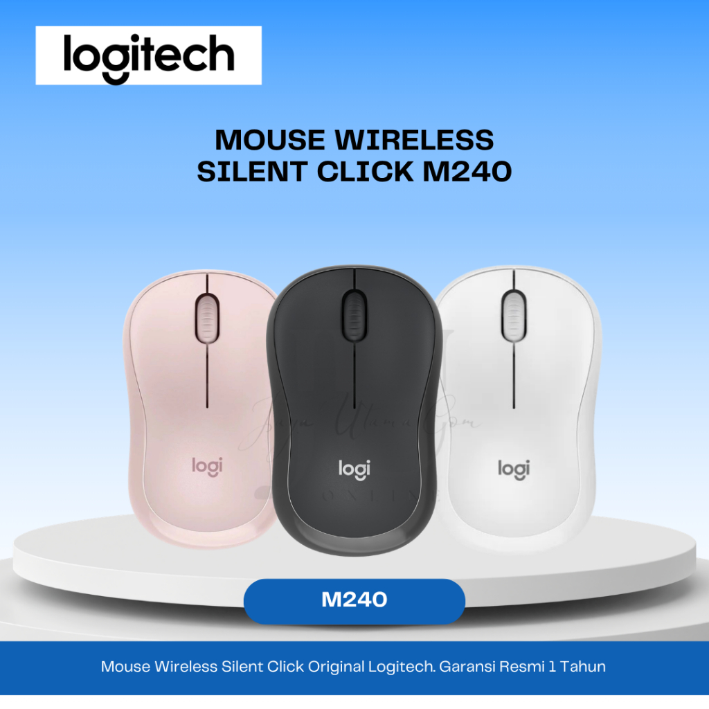 LOGITECH Mouse M240 Wireless Bluetooth Silent Click