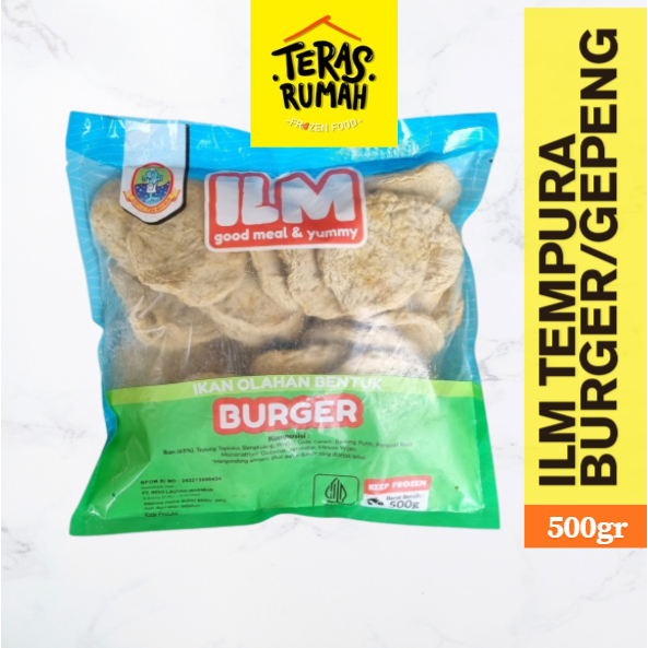 ILM TEMPURA BURGER/GEPENG 500GR - Rasa Gurih, Tekstur Kenyal, Cocok untuk Camilan