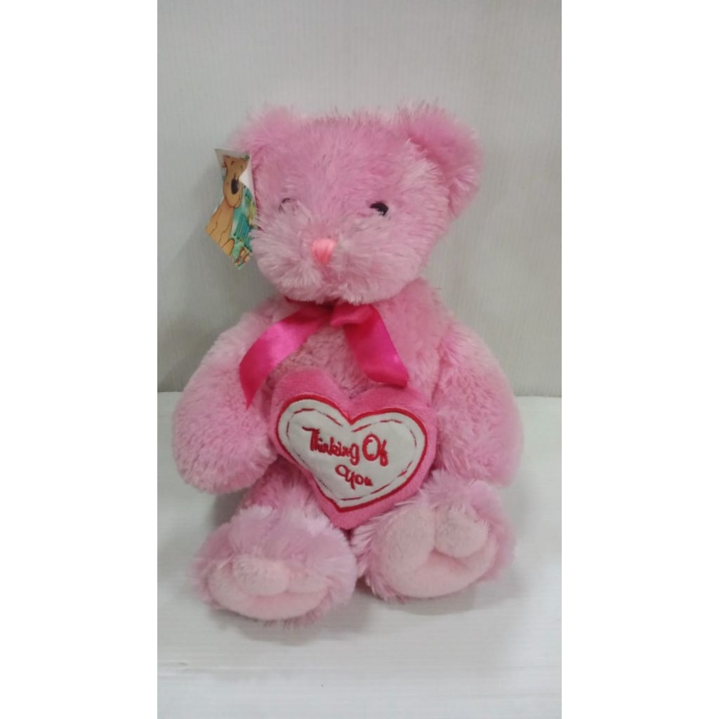 Boneka Teddy Bear Pink Hati Love